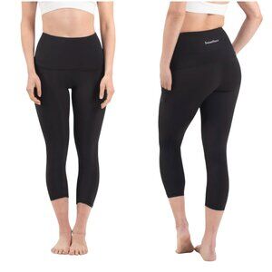 Sweetflexx Resistance Leggings capri length black size 2 XS pockets bands crop